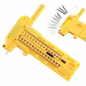 Износостойкий циркуль, 1-30 см, 6 запасных лезвий, 3 направляющих для резки резины, бумаги, кожи, винила, ручной инструмент Mayitr, 1 шт.