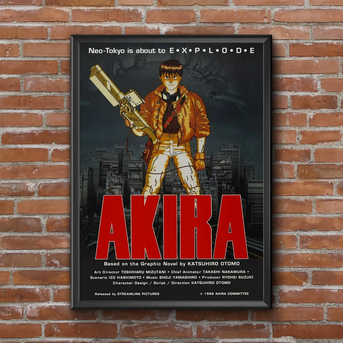 

Классический кинопостер Akira, Картина на холсте, домашняя фотография (без рамки)