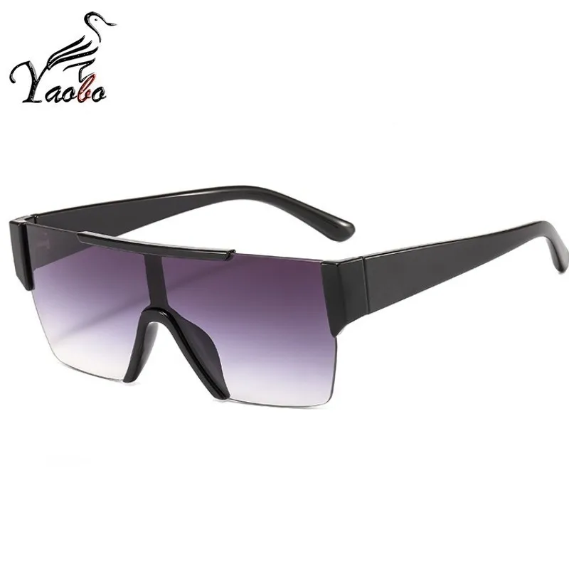 Новые трендовые панковские цельные Солнцезащитные очки женские мужские