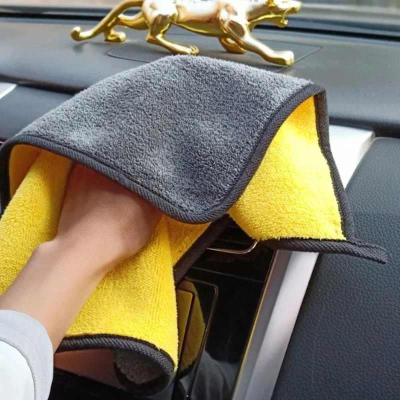 

6 Colour Mirco Fiber Car Wash Towel Coral Fleece Towel Car Cleaning Cloth Water Absorption Thickening Car Wash Maintenance