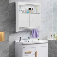 bathroom cabinet wall mounted toilet furniture with towel bar 2 door organizer storage bath cabinet home furniture 49x15 5x60cm