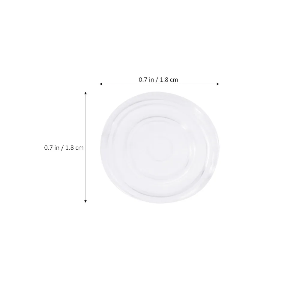 

18 Pcs Furniture Bumpers Round Shape Glass Table Pads Transparent Rubber Mat Non-slip Grip Pads for Wall and Wooden
