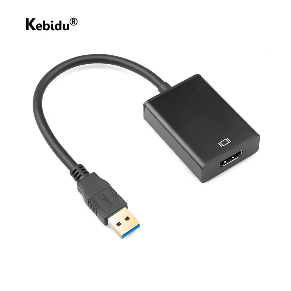 Адаптер Kebidu 1080P 60 Гц для аудио и видео преобразователь USB 3 0 в HDMI-совместимый