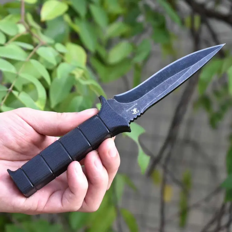 DC53 стальной маленький прямой нож для кемпинга открытый острый выживания