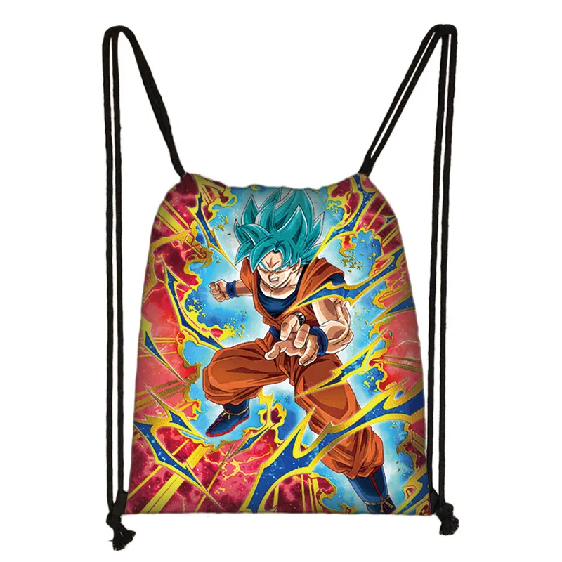 SKD-QLZ8 Аниме dragon ball drawstring сумка Goku Saiyan холщовый рюкзак подростковый рюкзак для мальчиков сумки для хранения - Цвет: SKD-QLZ8