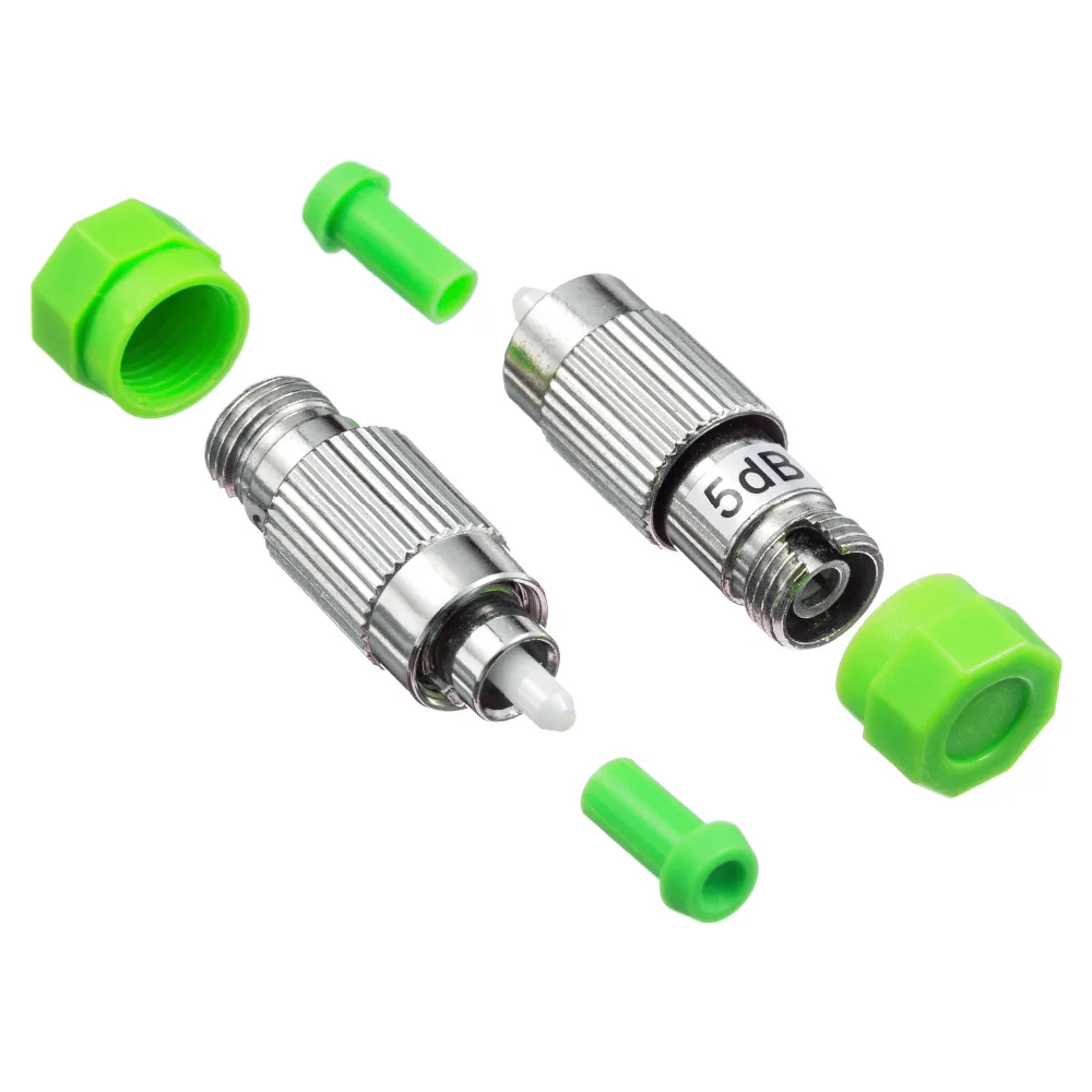5PCS/bag FC APC female to male 5dB fiber optic Attenuator FC APC female male Fiber Optic Attenuator Adapter