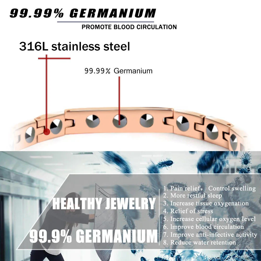 Новинка 2017 года стильное платье браслет энергии здоровья 99.99% высокий чистый