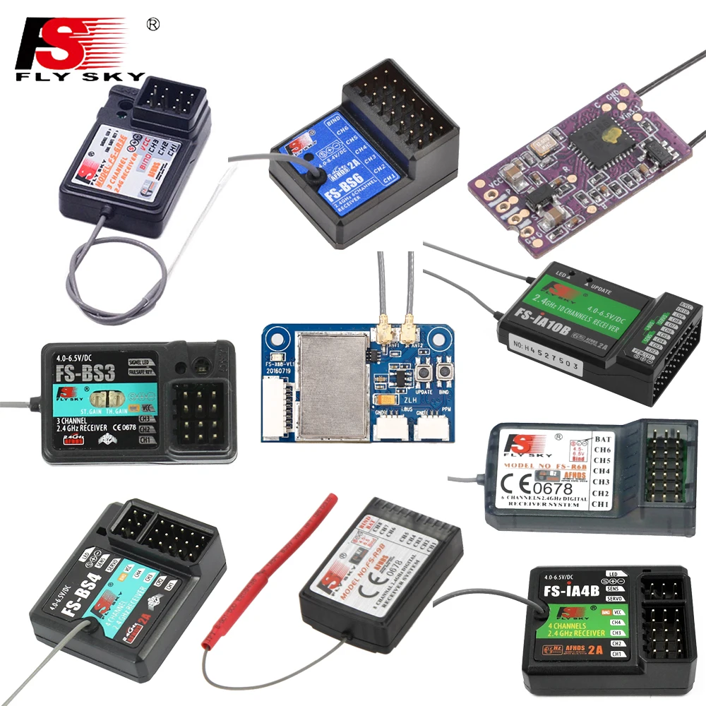 Flysky FS-GR3E FS-A3 FS-A6 FS-R6B FS-X6B FS-iA6 FS-iA6B FS-BS6 FS-A8S FS-R9B FS-iA10 FS-iA10B Rc приемник для передатчик |