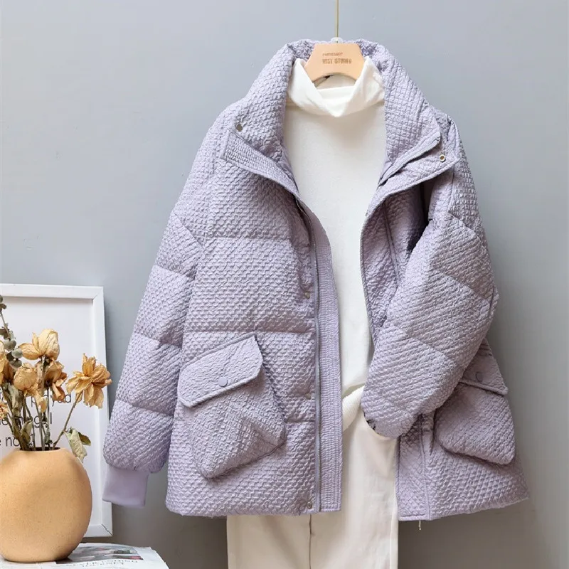 

Пуховик женский осенне-зимний, короткий, теплый, 2021