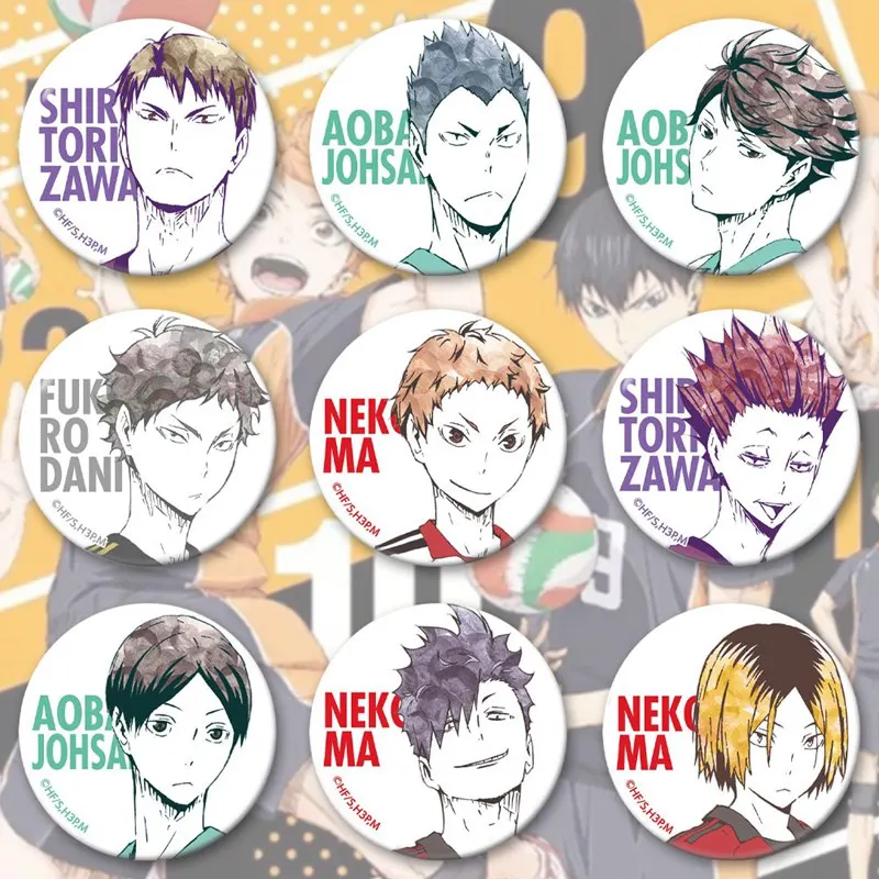 

13pcs/set Anime Haikyuu!! S4 Brooch Pin Cosplay Badge Accessories For Clothes Backpack Decoration gift