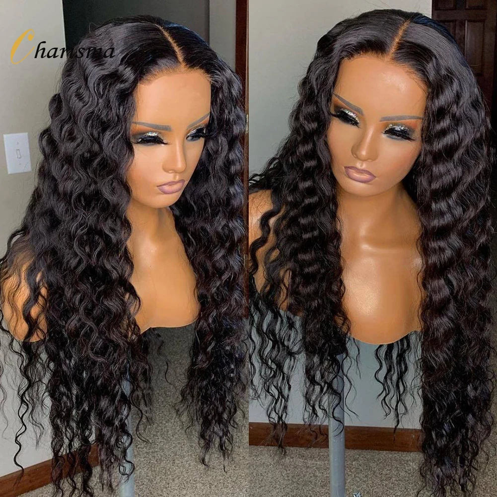 Парик свободного покроя с глубокой волной харизма синтетические кружевные