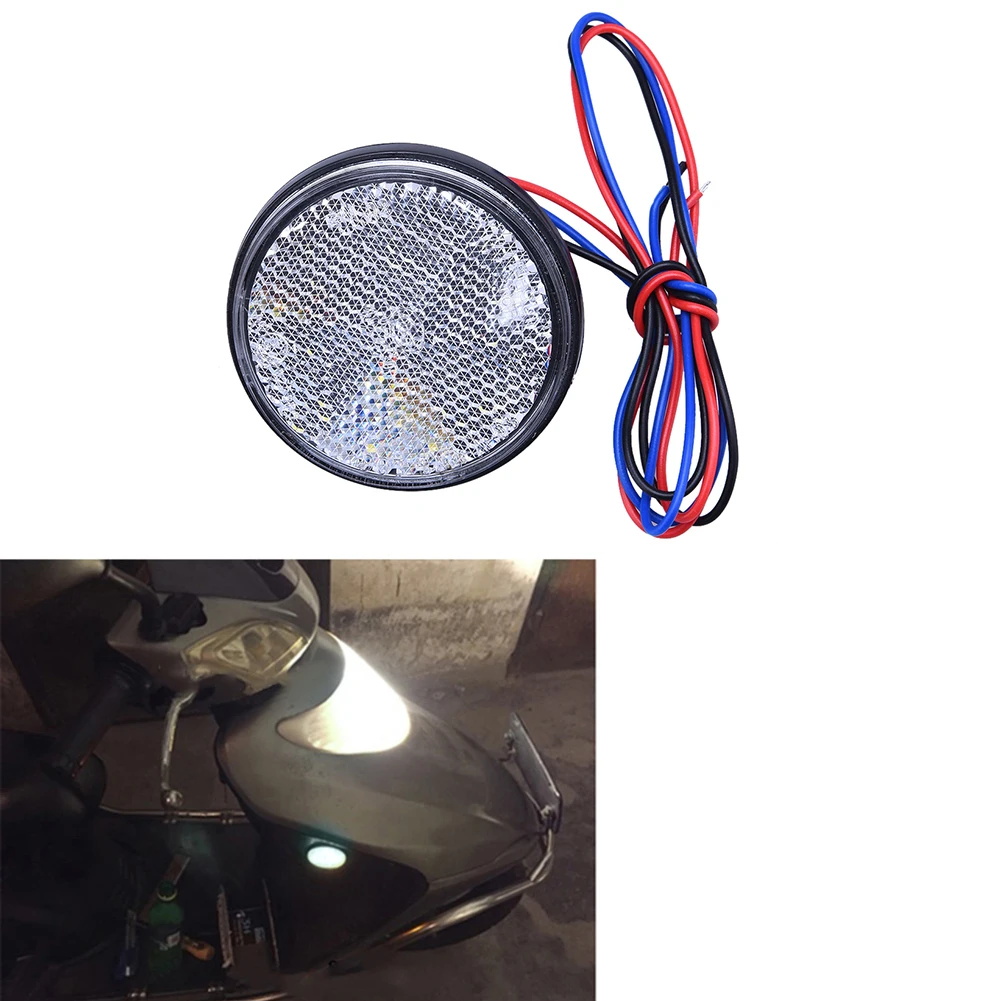 24SMD автомобильные круглые задние фонари ATV светодиодный отражатели боковые сигнальные огни для грузовиков