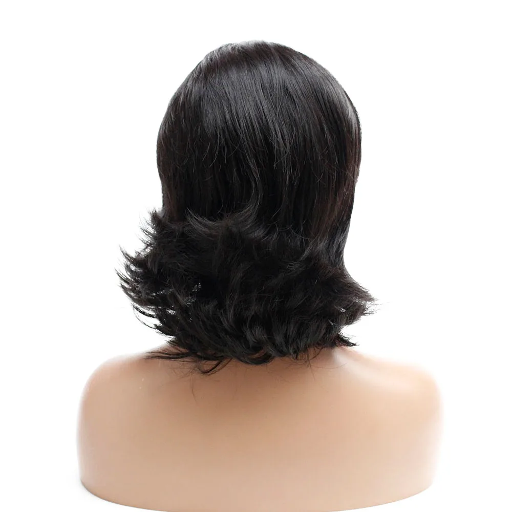 V'NICE 8 дюймовые короткие женские парики с коротким Бобом на шнуровке спереди