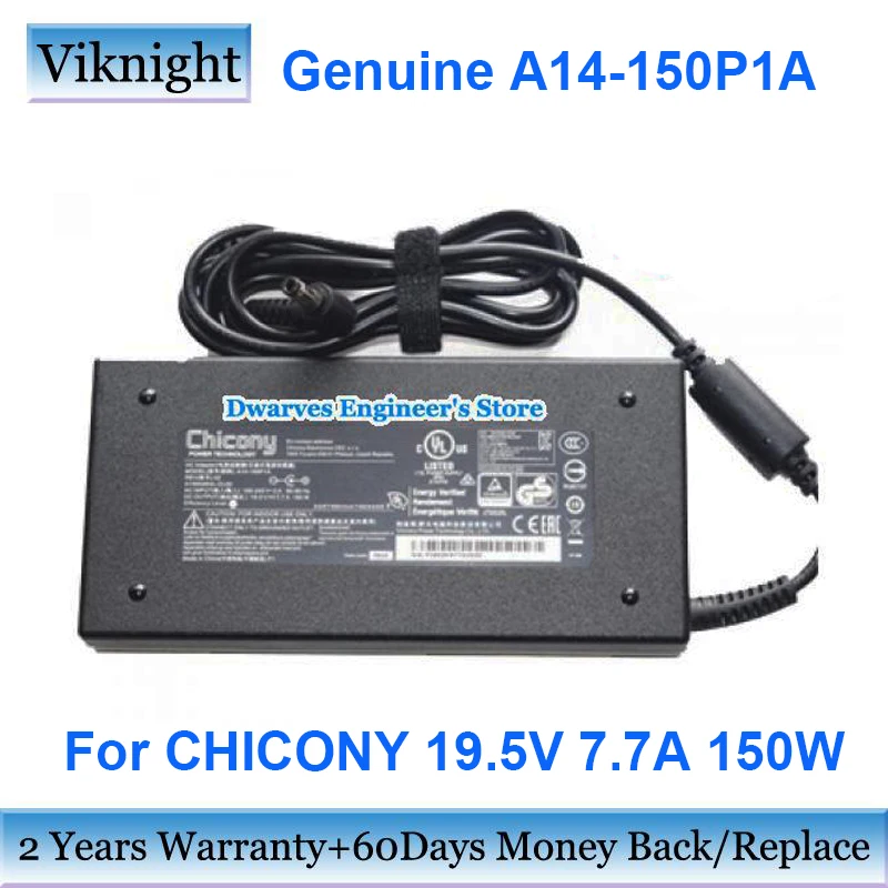 

Оригинальное зарядное устройство для адаптера переменного тока A14-150P1A 19,5 в 7.7A для MSI GS60 GS70 GE62 7RD ADP-150VB B для Clevo W650KK1 P671SA P650RA P671RA