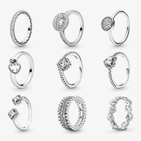 lr heart lock daisy pan 925 sterling silver ring or women men zirconia wedding ring valentines day gift 2022 korean fashion