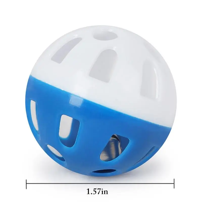 

2PCS Toys for Cats Ball with Bell Playing Chew Rattle Scratch Plastic Ball Interactive Cat Training Toys Cat Toy Pet Supplies