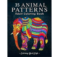 animal patterns coloring book 35 animal designs including horses bears tigers birds and many more 35 page