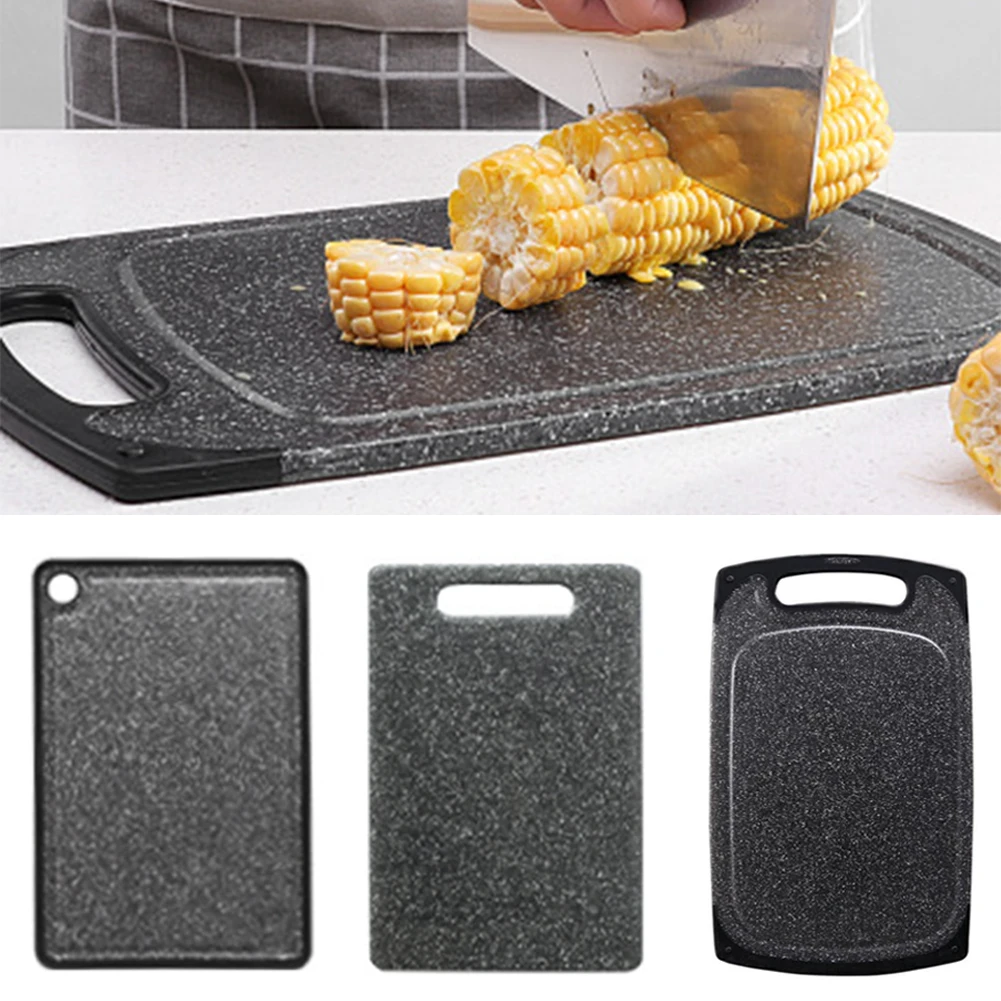 Антибактериальная разделочная доска из полипропилена имитация мрамора для