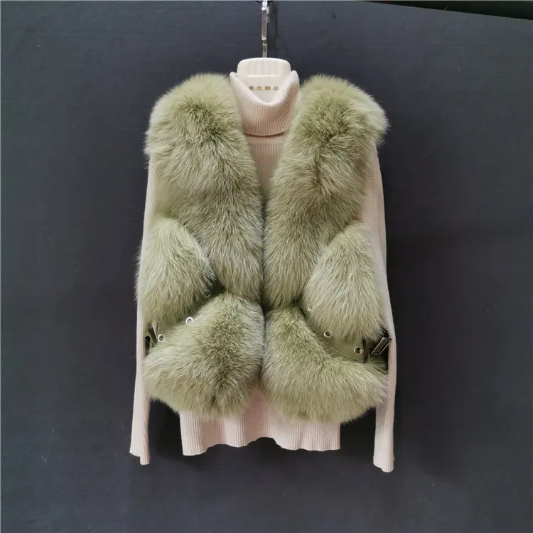 ZDFURS* из натурального меха лисы жилет короткий без рукавов Vestwoman зимние теплые натуральный меховой жилет натуральным лисьим мехом Меховая куртка лисий мех пальто