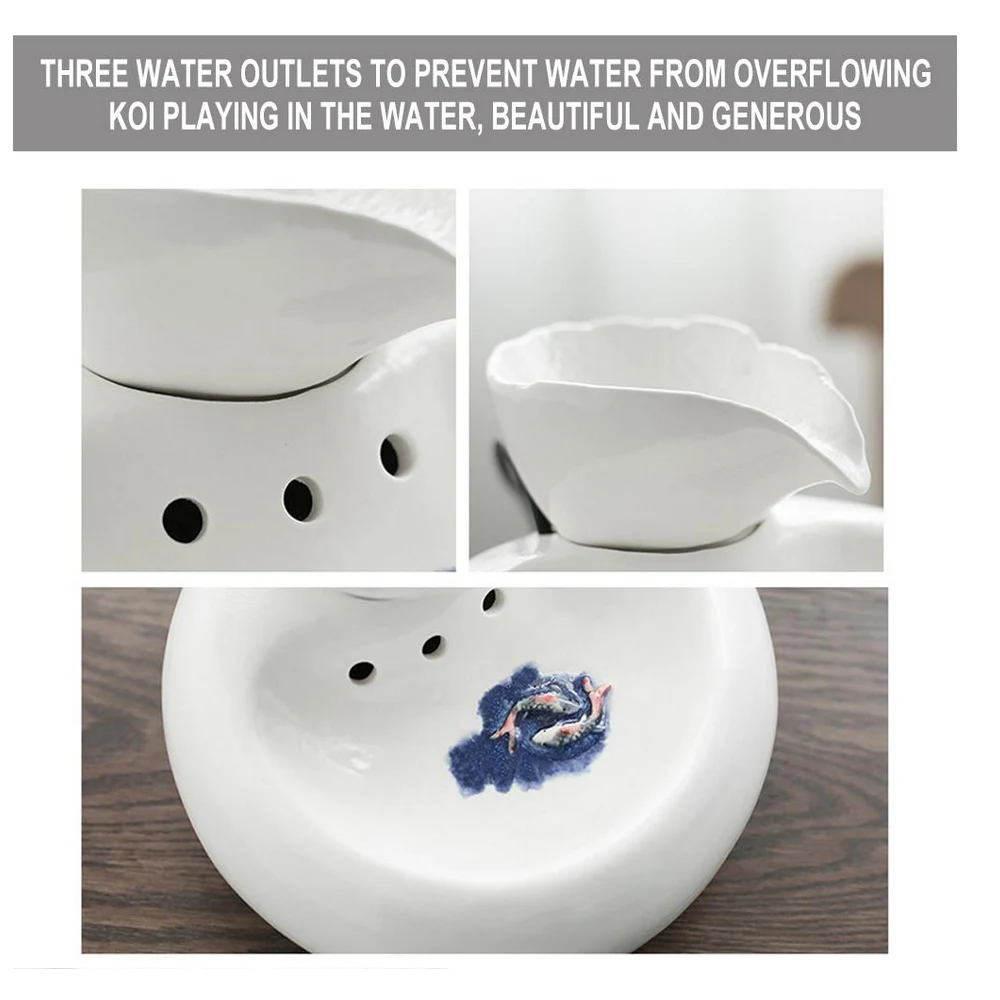 Керамический автоматический питательный фонтан для домашних животных кормушки