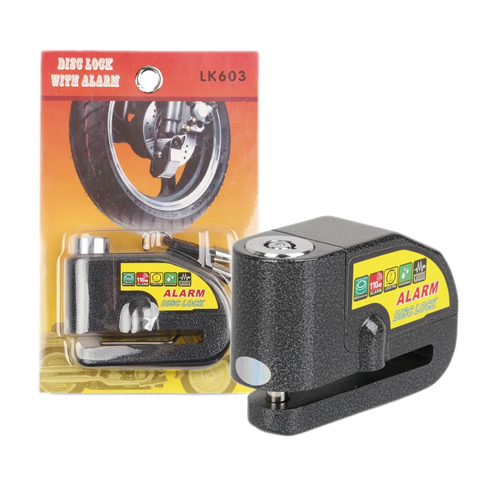 100 дБ мотоциклетная сигнализация блокировка мотоцикла Противоугонная колесо
