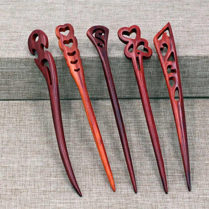 

Chinese Hairpin Vintage Wood Chinese Stick For Hair Pins Headpiece Elegant Hair Ornaments Head Jewelry Accessories Gift