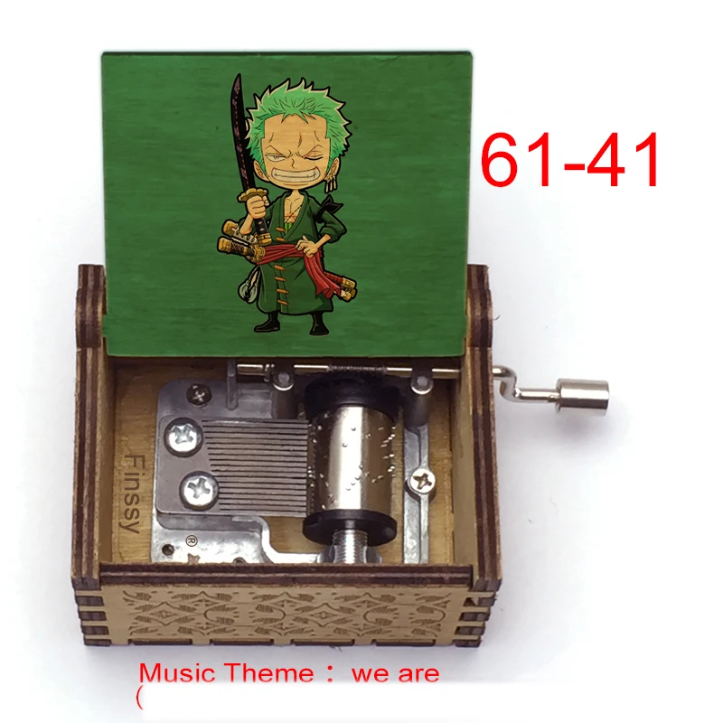 Новинка 2021 Музыкальная шкатулка с принтом Команда луфа мертвая или живая we are music