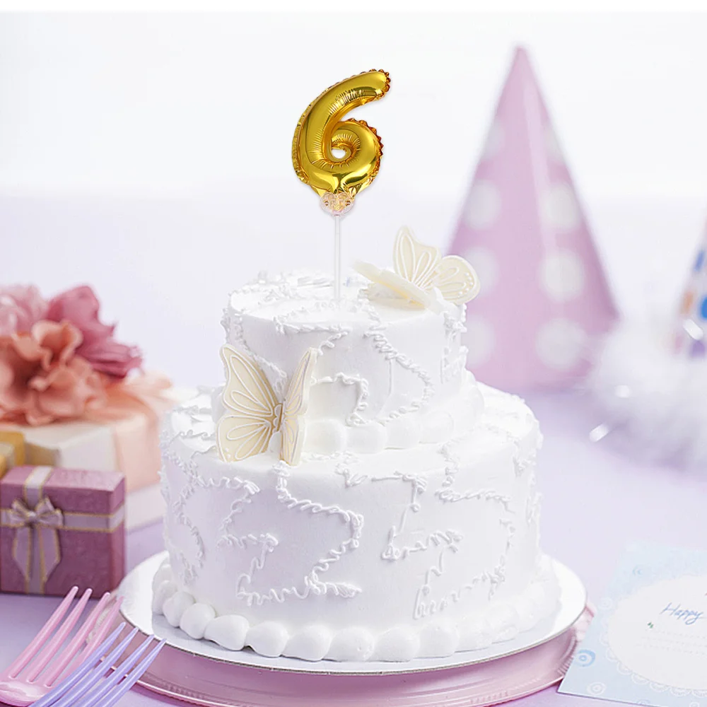 1 комплект 10 шт. воздушные шары с цифрами мини фольги торт фруктовый десерт