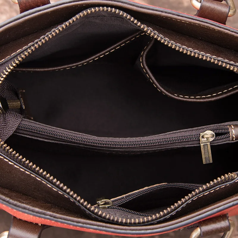 Женская сумка из натуральной кожи с цветочным узором M7058 | Багаж и сумки