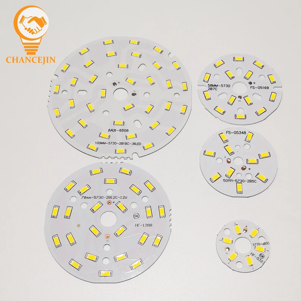 Светодиодная плата SMD5730 3 Вт 5 7 12 18 источник светильник для люстры