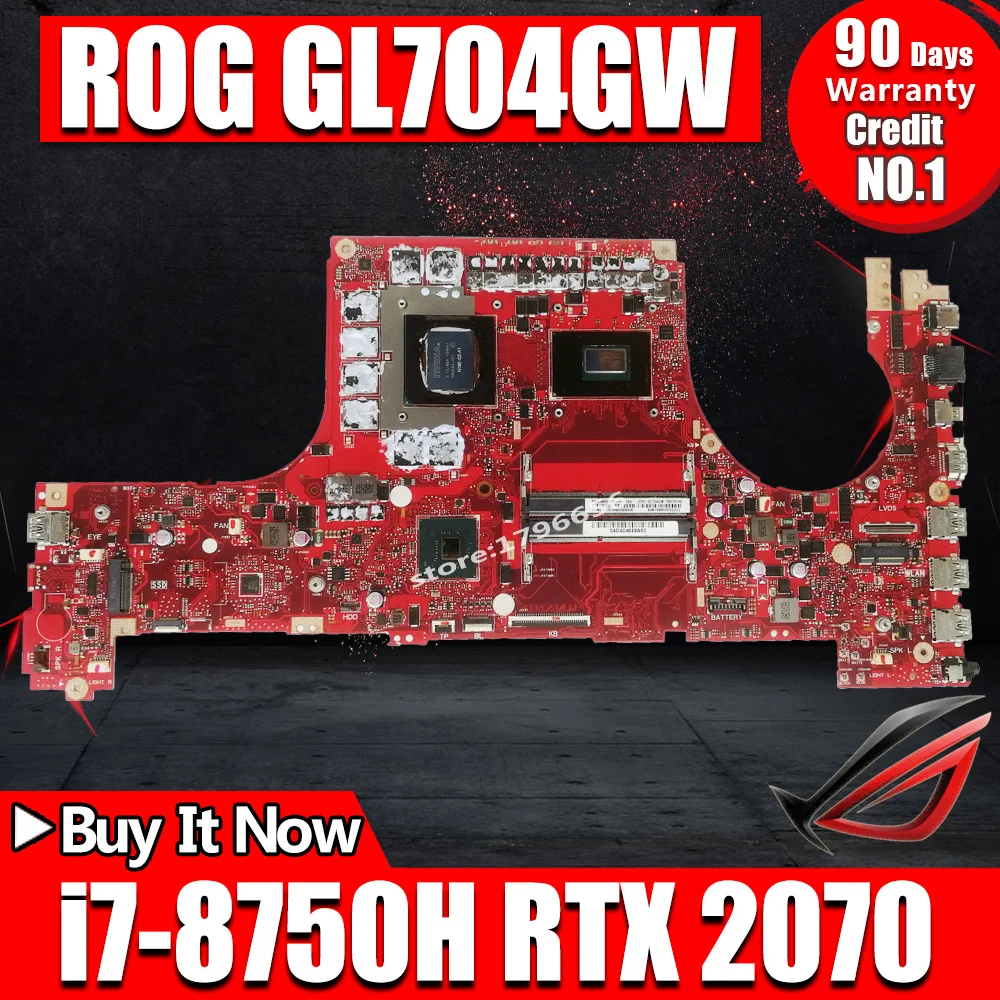 GL704GW материнская плата i7 8750H RTX 2070 для For Asus ROG Strix Scar II GL704 GL704G | Материнские платы -4000235828564