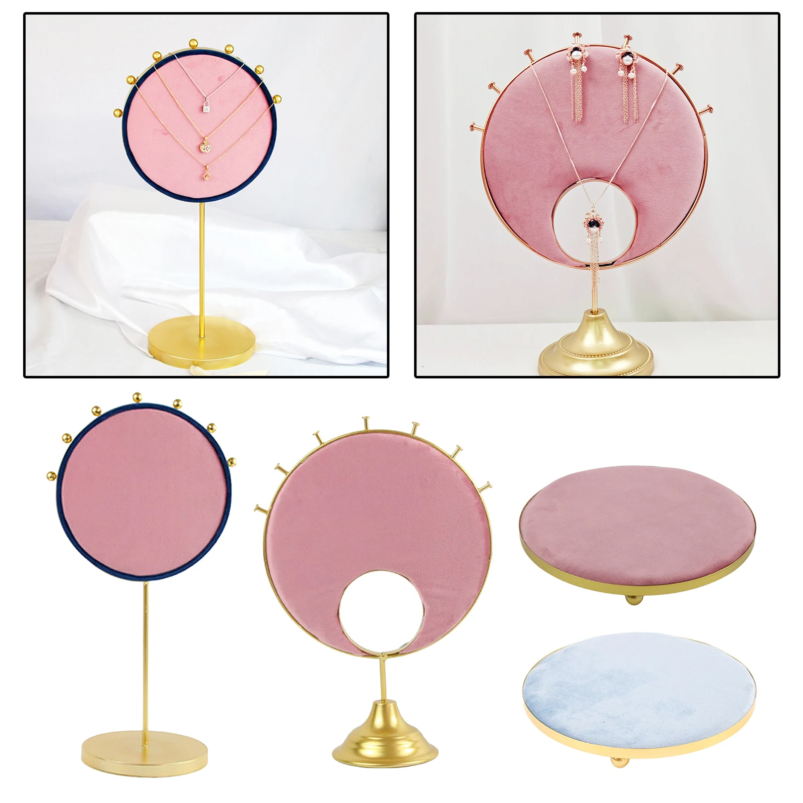 

Jewelry Display for Hanging Earrings Pendant Bracelets Tabletop Stand Holder