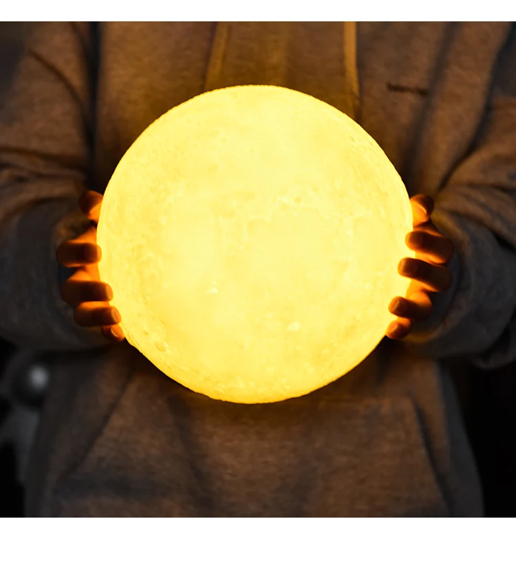 Настольная 3D лампа Ins светильник-Луна ночник подарок на день рождения для спальни