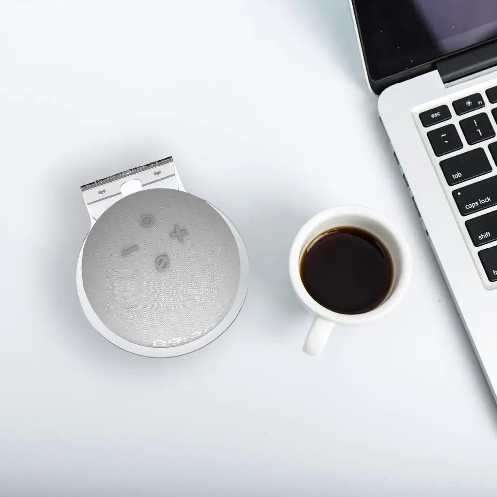 

NewTomada suporte de montagem na parede para eco dot 4 alto-falante solucao de economia de espaco suporte para geracao echo dot4