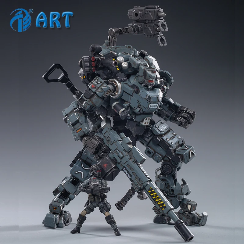 Усиленная Механическая фигурка JOYTOY Steel bone armour серая Коллекционная экшн-фигурка