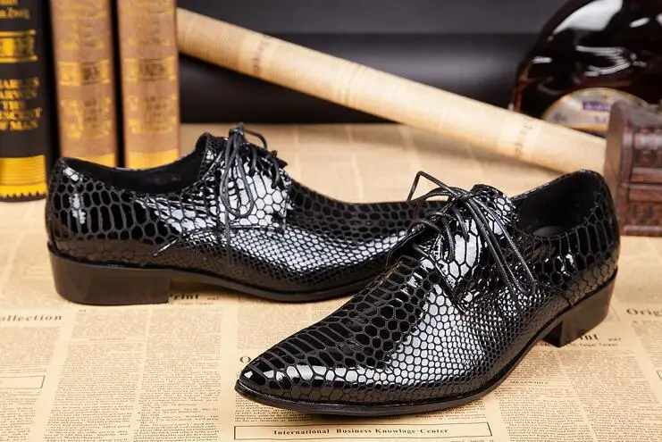 Мужские свадебные модельные туфли на шнуровке Роскошная брендовая мужская