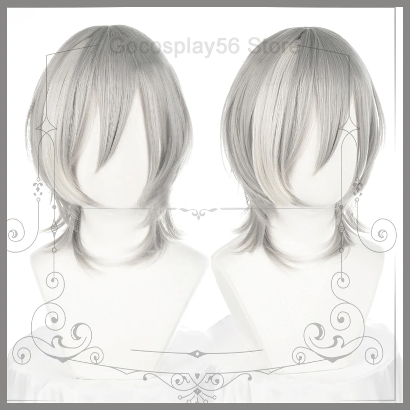 Аниме игра IDOLiSH7 Re:vale Wig Orikasa Yukito косплей волос серый короткий синтетический