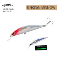 minnow fishing lure 70mm 16g vision sea fishing lures super twitching wobbler hard baits sea bass trout carp fishing accessories