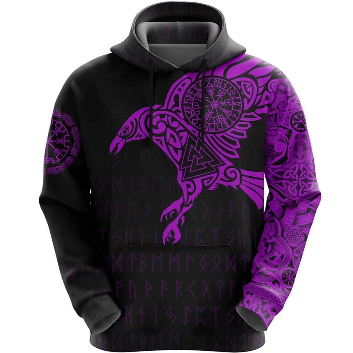 

Purple Eagle Viking Tattoo 3D Hoodies Printed Pullover Men For Women Funny Sweatshirts Sweater Animal Hoodies Drop Shipping 01