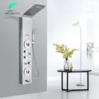 SHBSHAIMY матовая никелевая душевая панель настенный светодиодный светильник тропический Водопад насадка для душа МАССАЖ дождя нержавеющая сталь