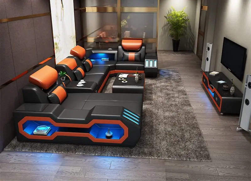 Современный диван дизайн мебель для гостиной кожаный cama impernos para sala | Мебель