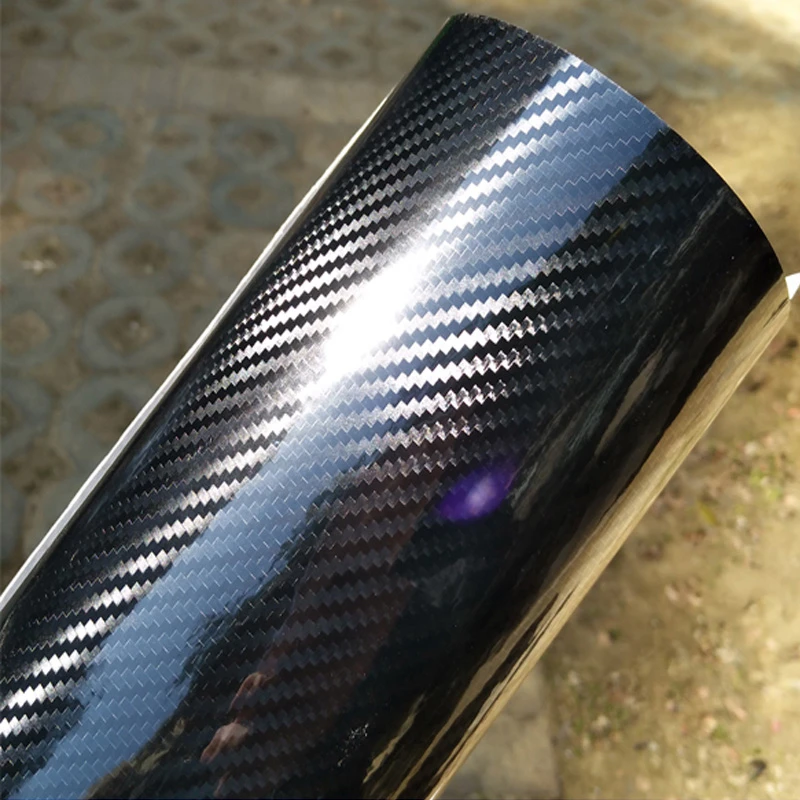 

Ultra Glossy Carbon Fiber Vinyl Car Wrap Film Bubble Free For Car Sticker Laptop Skin Phone Cover Motorcycle Vehicle Decal