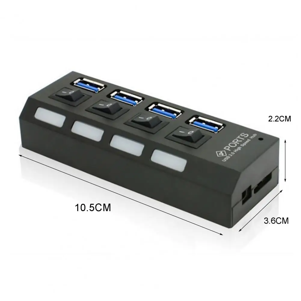 

Docking Station 4 Ports Widely Compatible Plastic High Speed Cable Hub for Phone