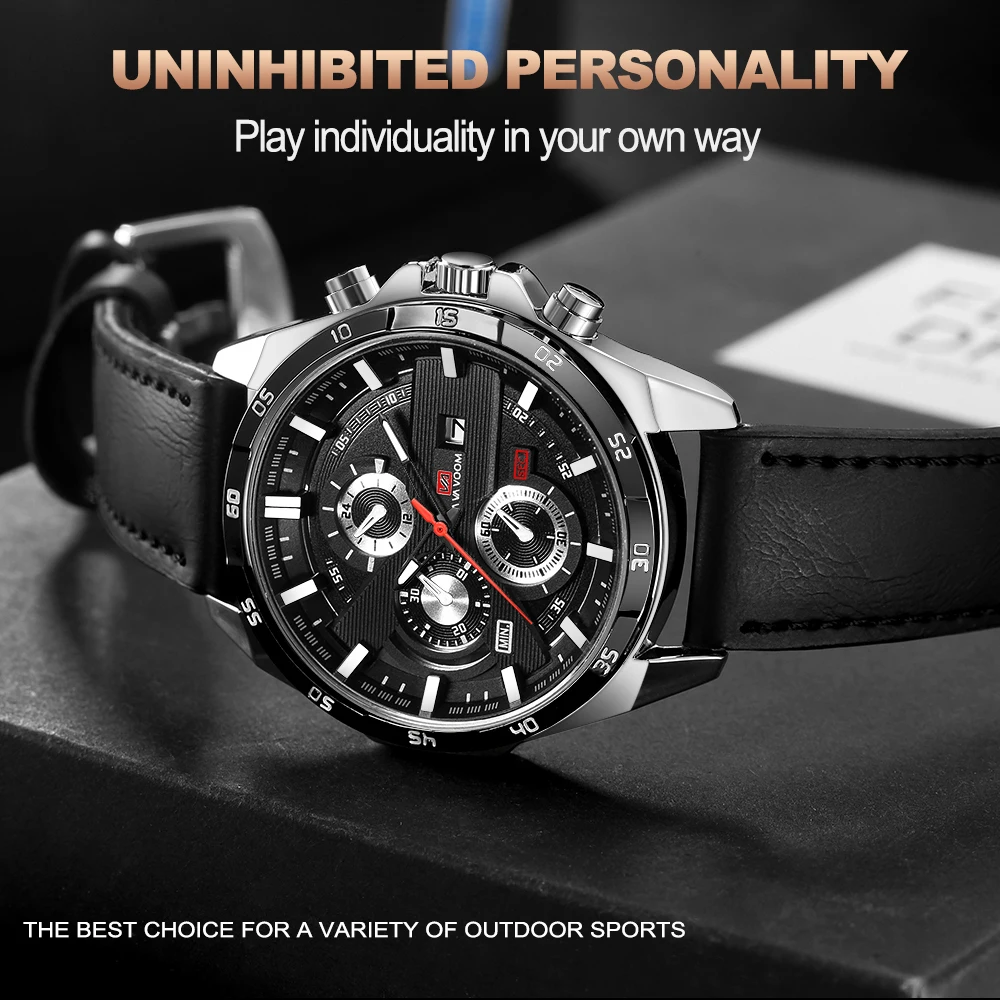 

New Watches Men Luxury Top Brand Date Waterproof Military Wristwatches Leather Strap Casual Quartz Watch Men Relogio Masculino