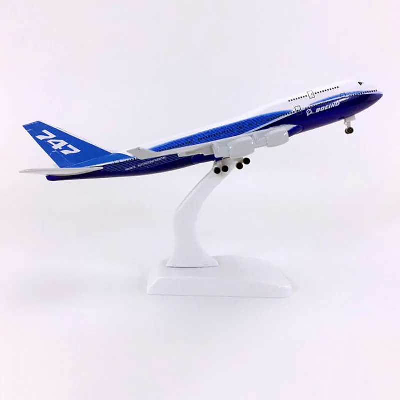 Масштаб 1:400 20 см литой металлический сплав Боинг 747 B747 прототип авиационной