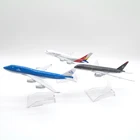 Модель самолета из металлического сплава, 16 см, 787, A380, 747, 777, самолёт игрушечные колеса, Настольная игрушка