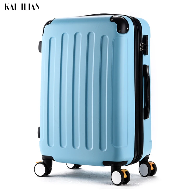 20'པ дюймовый чемодан на колесиках для девочек большая сумка студентов из АБС