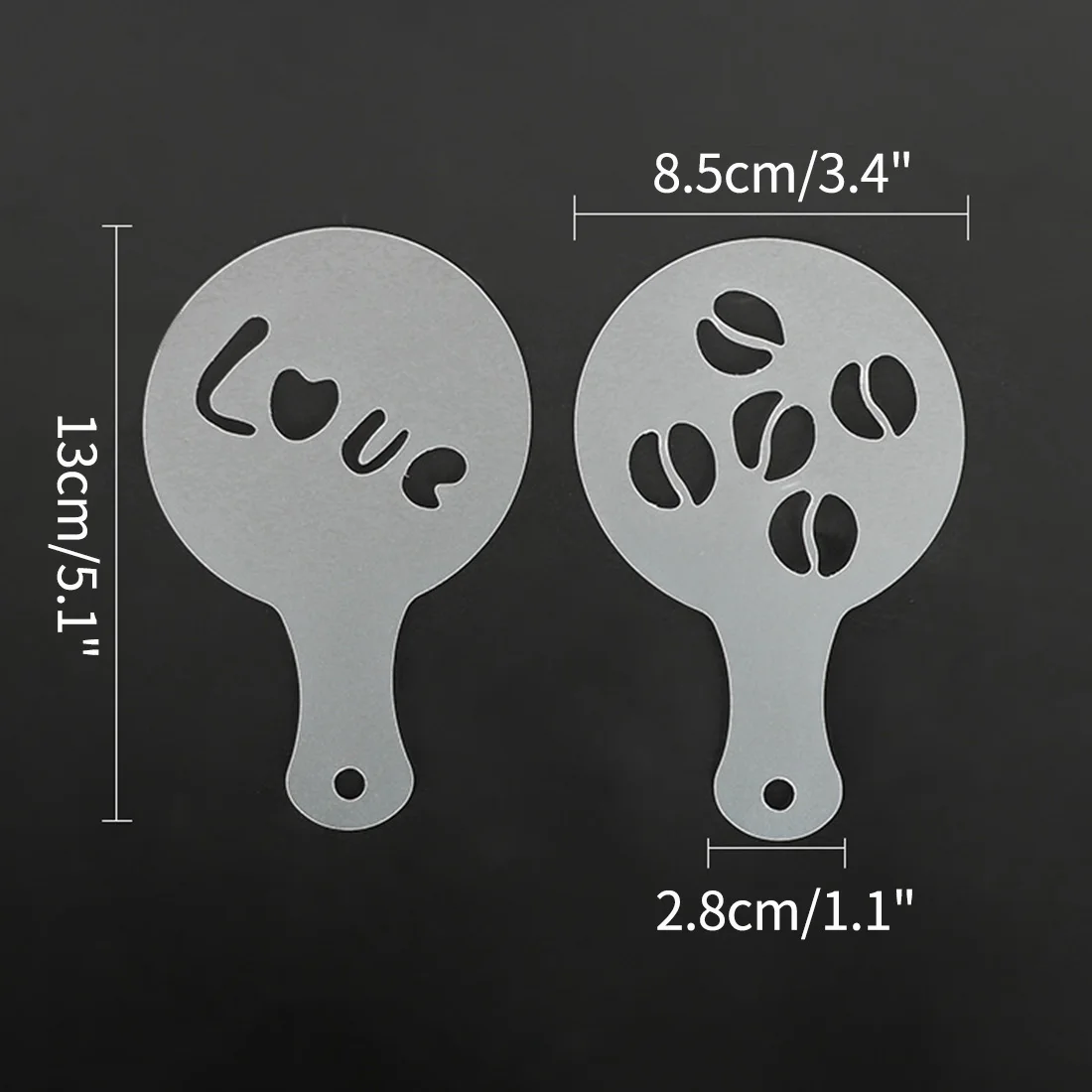 16 шт./лот пресс форм кофе латте трафаретов для капучино печати Мольде де Espuma