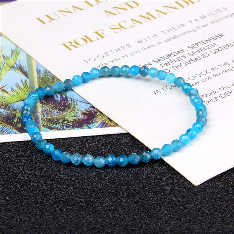 Top Quality 4mm Handmade Micro Faceted Beads Bracelet Women Natural Charoite Labradorite lapis lazuli Obsidian | Украшения и