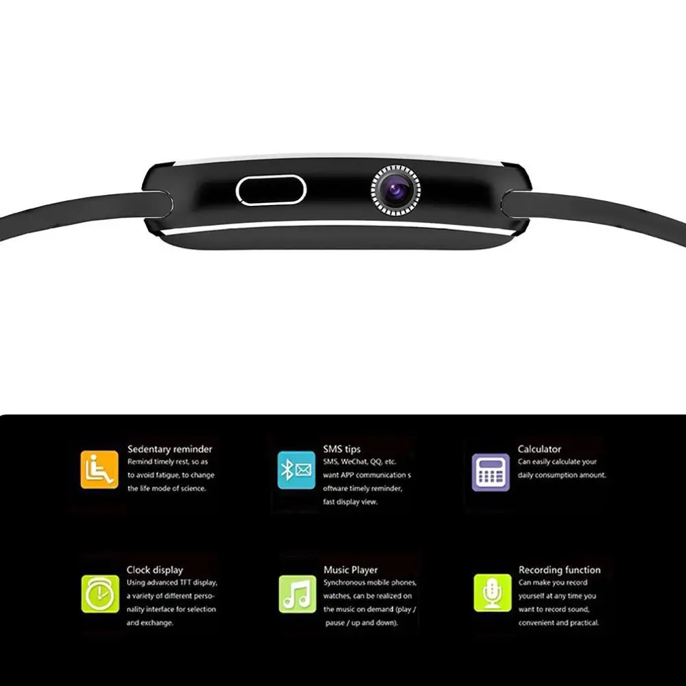 OLOEY X6 Smart Watch Sleep monitor Positioning with Camera SIM Card Whatsapp Facebook Application for Android | Электроника